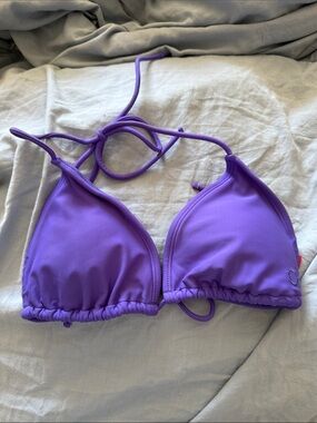 OP Purple Triangle Bikini Top